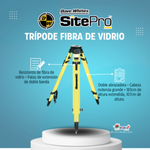 Tripode de fibra de vidrio SitePro