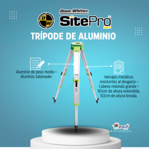 Tripode de aluminio para nivel SitePro