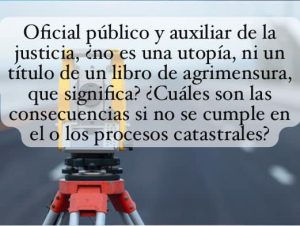 Lee más sobre el artículo El Agrimensor como Oficial Público y Auxiliar de la Justicia: Responsabilidad Ética y Legal